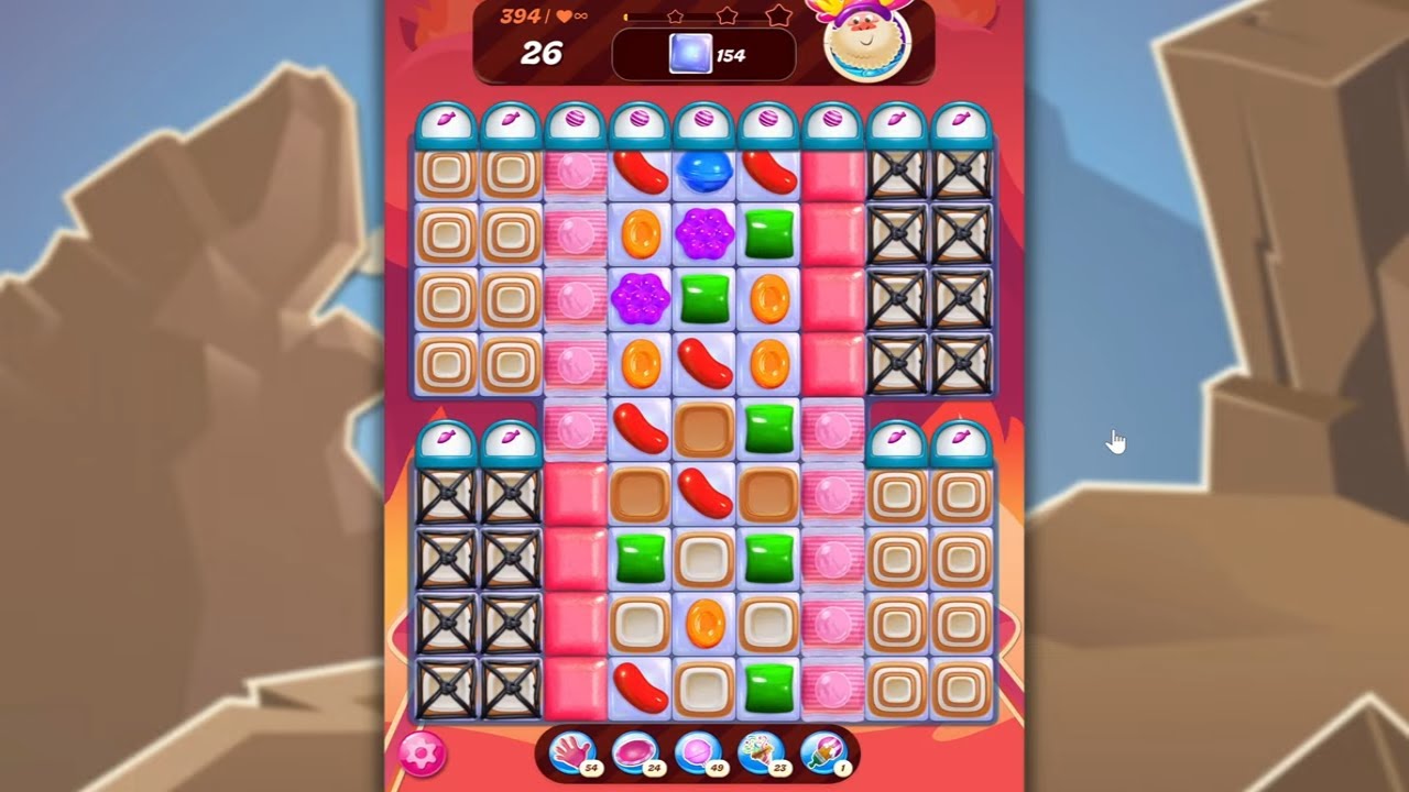 Candy Crush Saga LEVEL 394 NO BOOSTERS (new version)🐟☑️