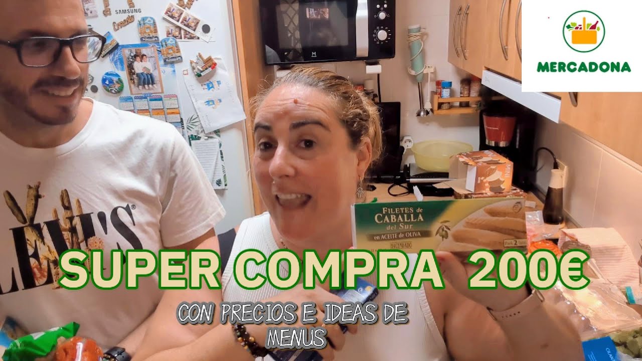 🛒SUPER COMPRA  MERCADONA🛒  200€ 💸 IDEAS DE COMIDAS🍍COMPRA SEMANAL #mercadona #comprasemanal #compras