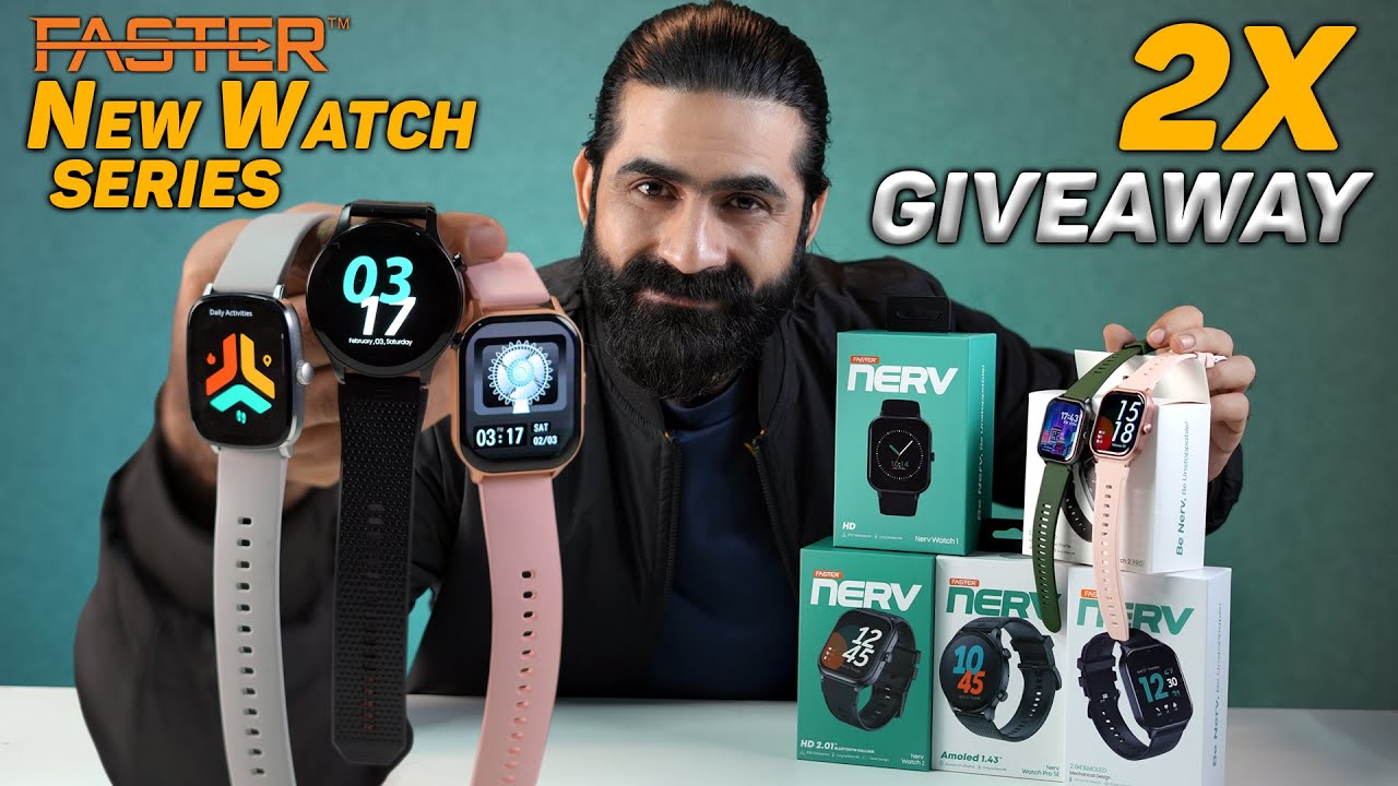 New AMOLED Smart Watches ! Faster Nerv Series Start from 8,000/- ! 2x Giveaway 🔥🔥