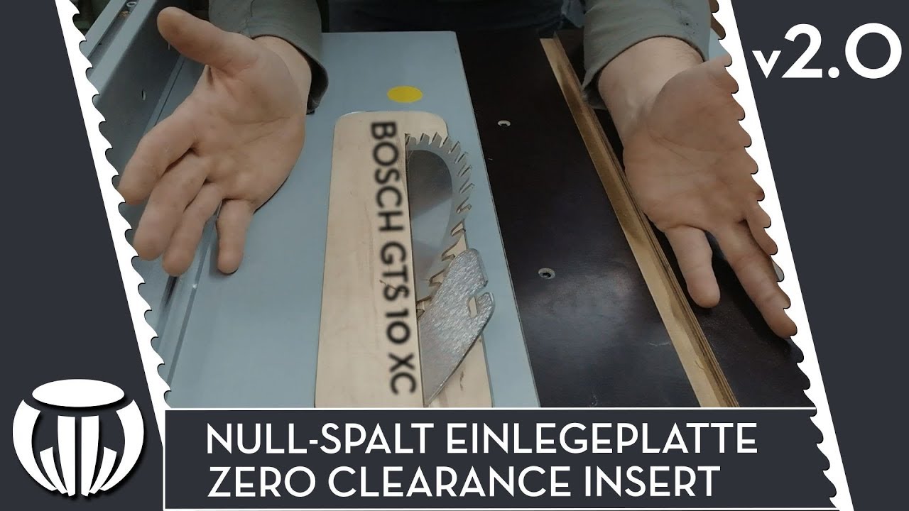 Null Spalt Einlegeplatte v2 0 || Jetzt mit Spaltkeil