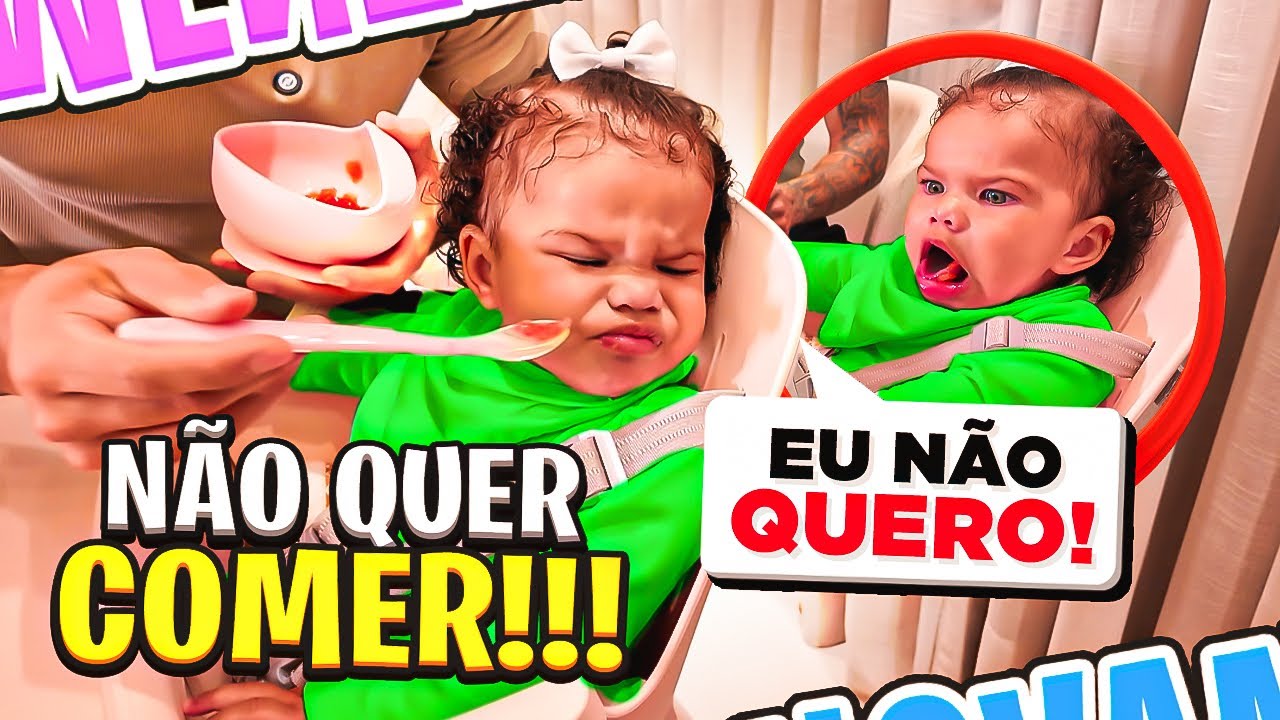 LUNA COMENDO PELA PRIMEIRA VEZ!! *olha o que ela fez*