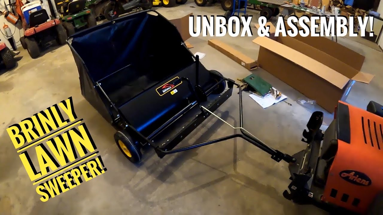 Brinly Lawn Sweeper: Unboxing And Assembly! 42