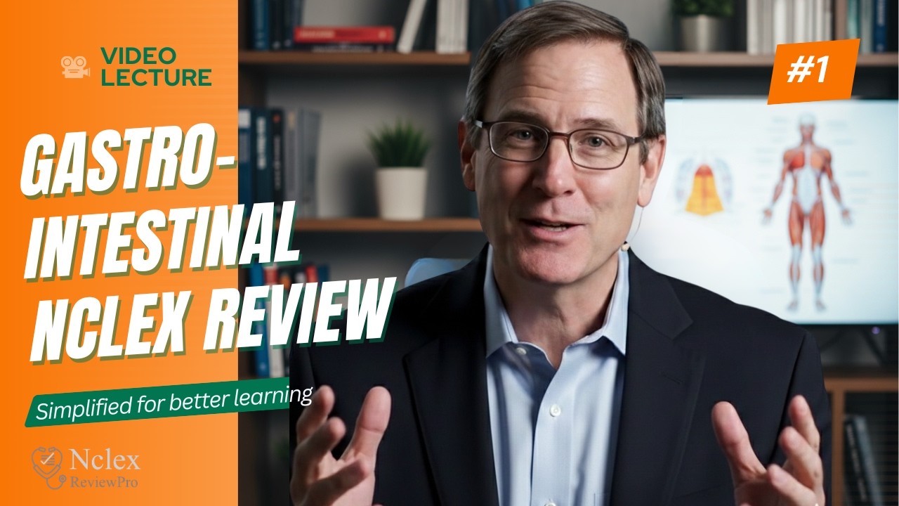 Master GI Disorders & Medications for NCLEX RN exam. Complete video review.