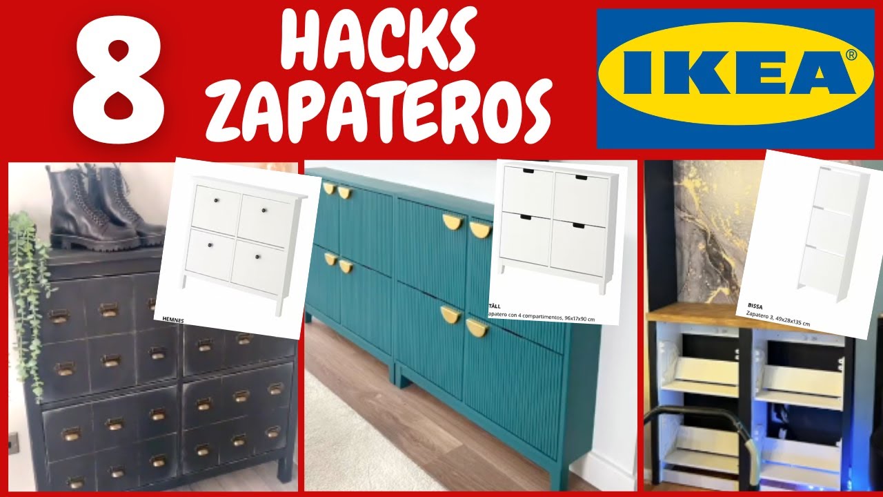 IKEA 8 HACKS ZAPATEROS👍🏻INCREIBLES  DISEÑOS, TRANSFORMACIONES  | IDEAS PARA CASAS MODERNAS