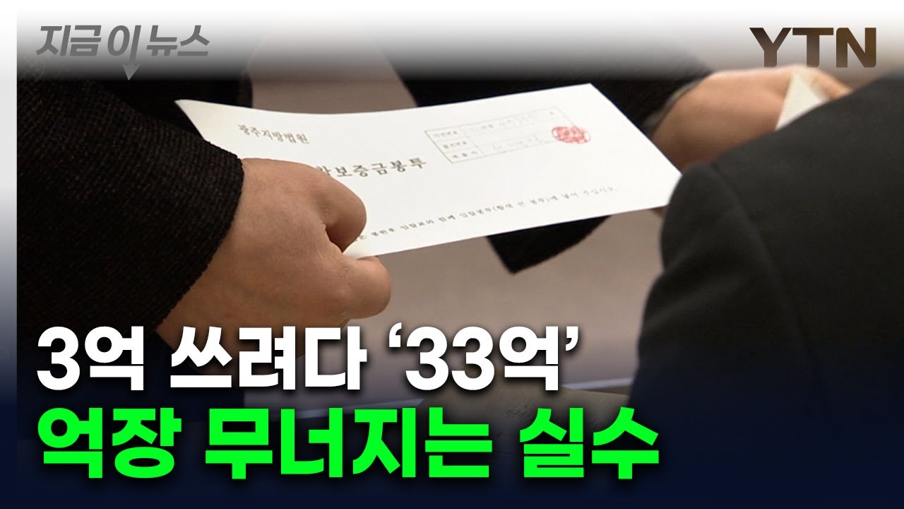 &lsquo;0&rsquo; 하나 더 써서 33억에 경매 낙찰...실수에 날아간 '차 한 대 값' [지금이뉴스] / YTN