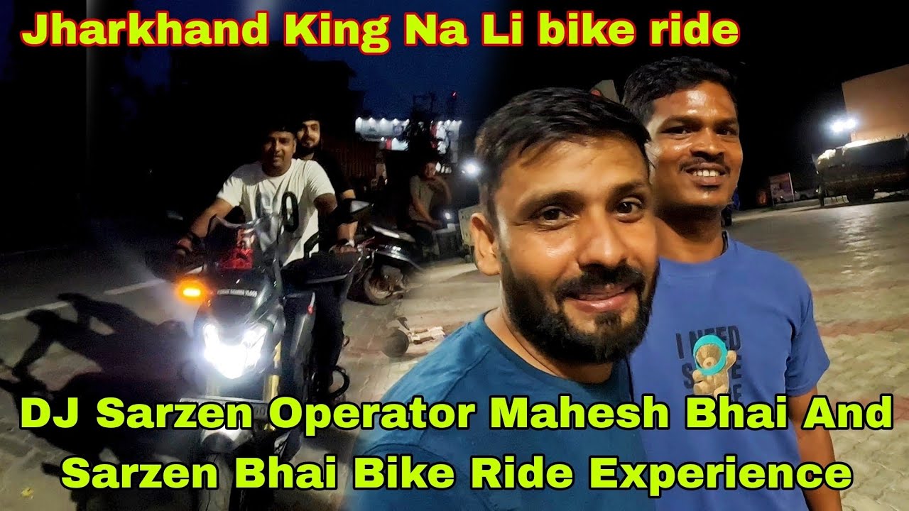 DJ Sarzen Operator Mahesh Bhai And Sarzen Bhai Bike Ride Experience