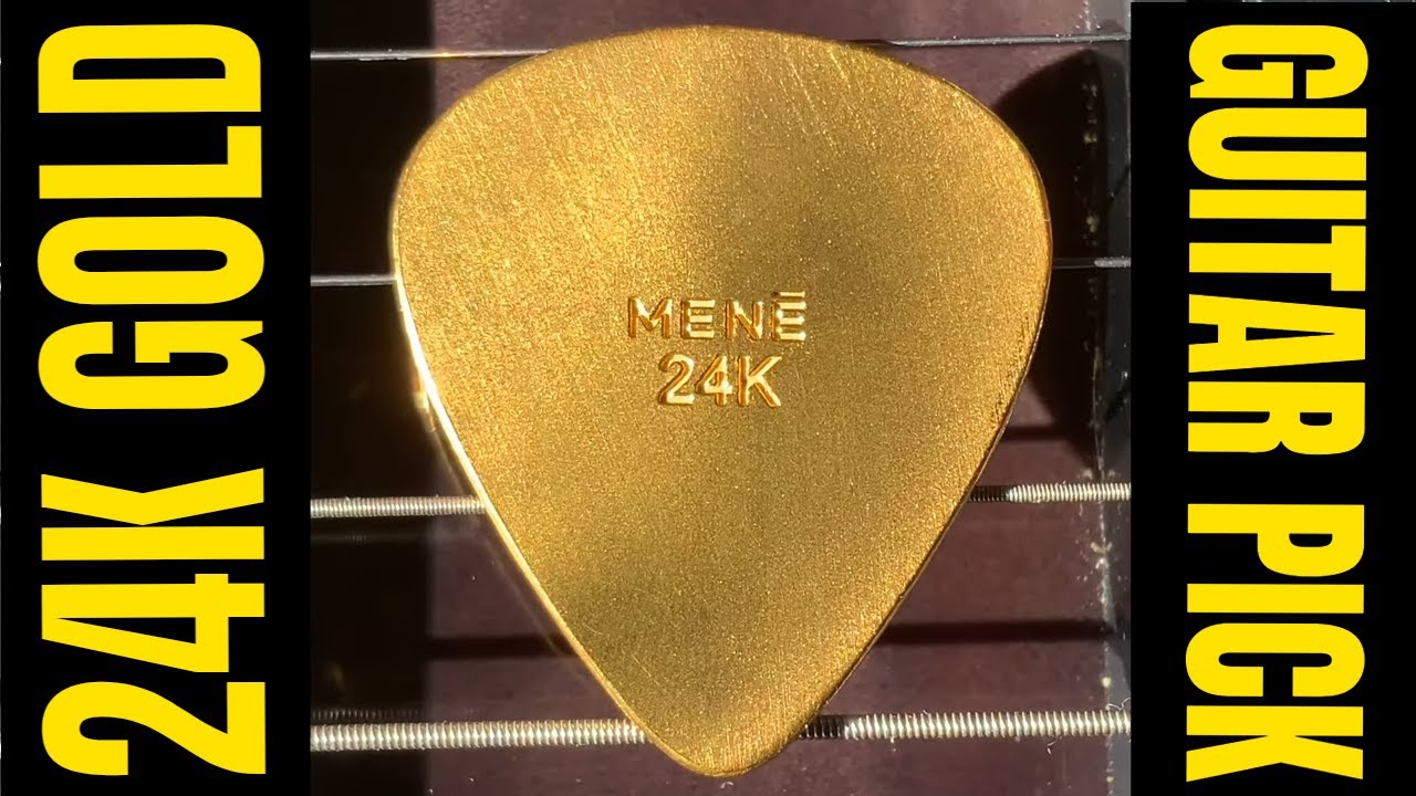 The Most Valuable Guitar Pick In The World! Made Of 24K GOLD!