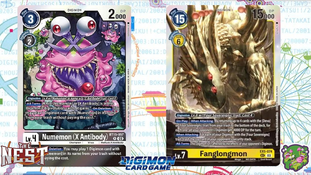 DIGIMON TCG: FINAL local match 🇲🇽 Numemon X (Black) vs Fanglongmon (Multicolor) | THE NEST