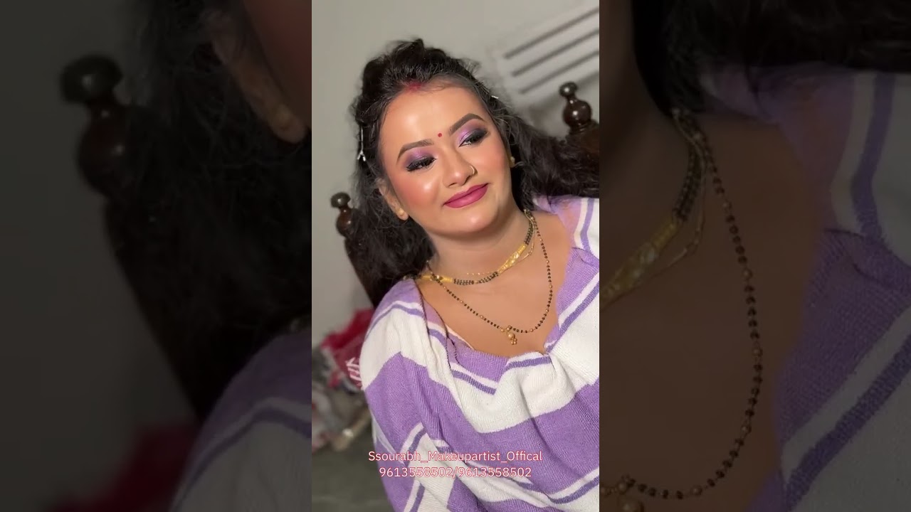 অসমৰ ছোৱালী , জম্মু-কাশ্মীৰ ৰ বোৱাৰী 😍🥰 মৰমলগা কইনা || Bridal Makeup || Sourabh Borah Official 