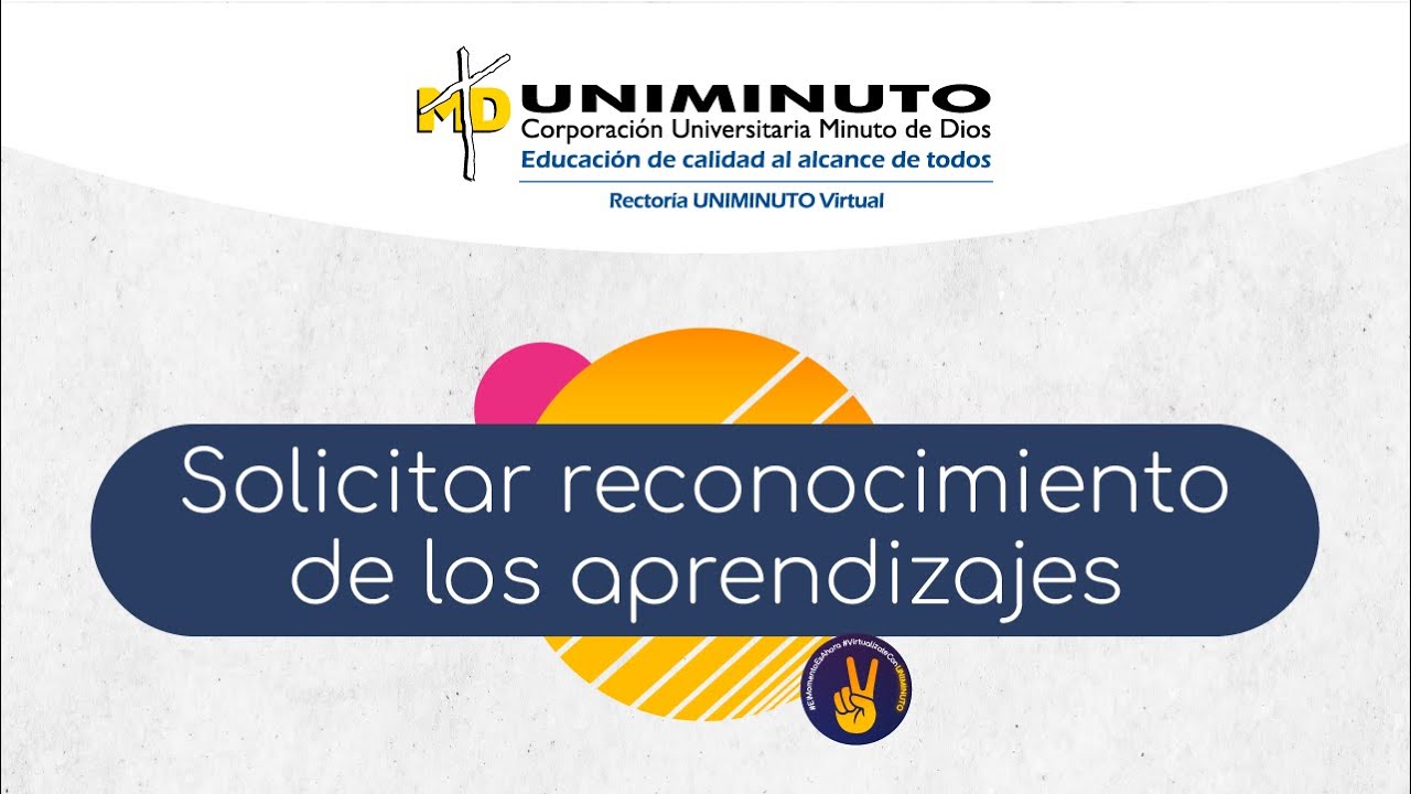 Cómo realizar la solicitud de reconocimiento de los aprendizajes