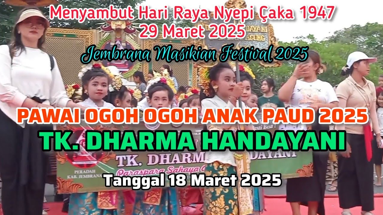 Pawai Ogoh Ogoh Anak Paud 2025, TK. DHARMA HANDAYANI, Desa Batuagung, Kec. Jembrana.