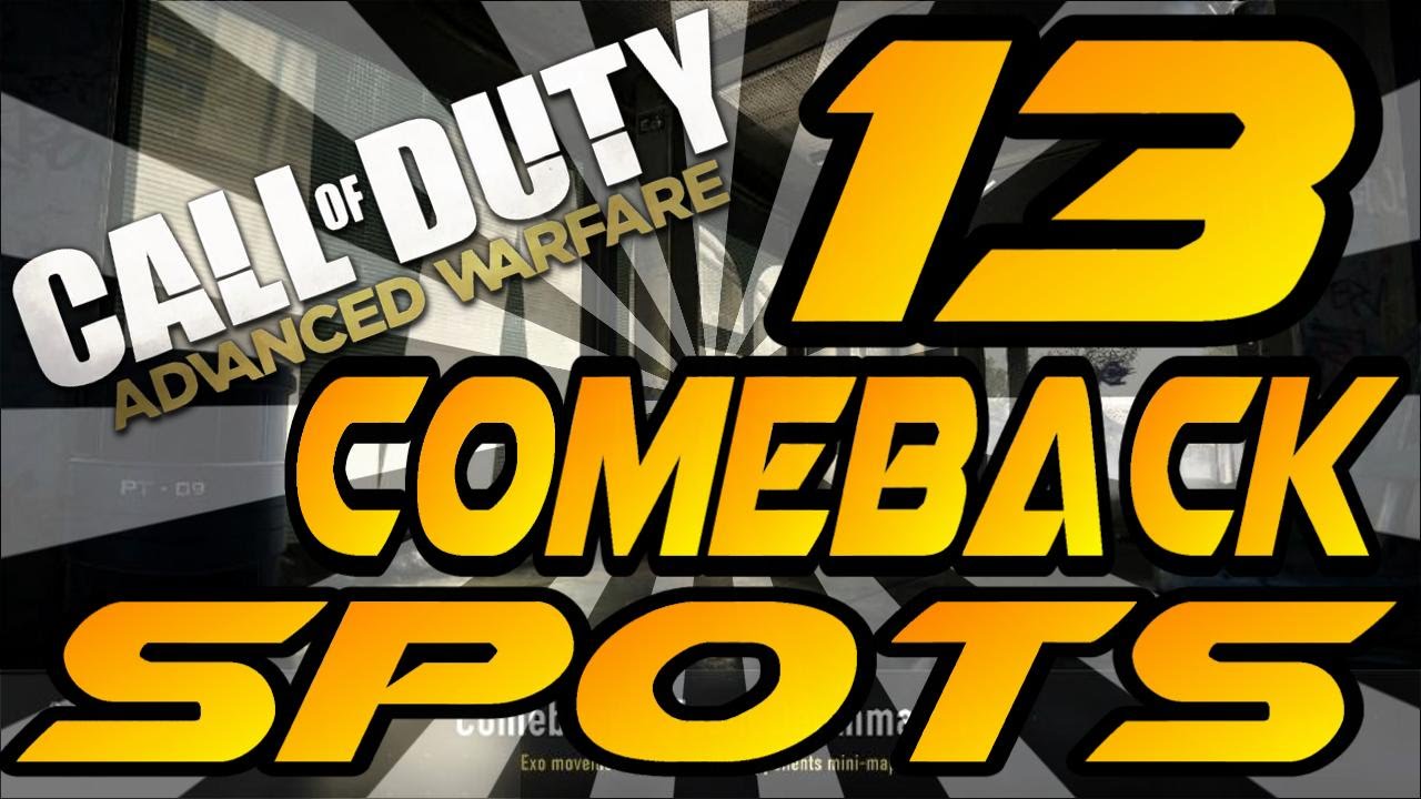 13 Comeback Spots & Glitches - Advanced Warfare (Best Jumps, Hiding, & Infected Spots - Unpatched)