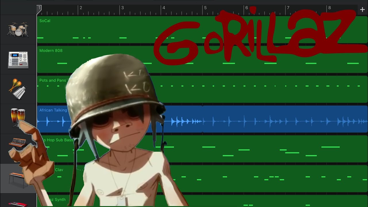 Gorillaz - Dirty Harry On iPad (GarageBand)