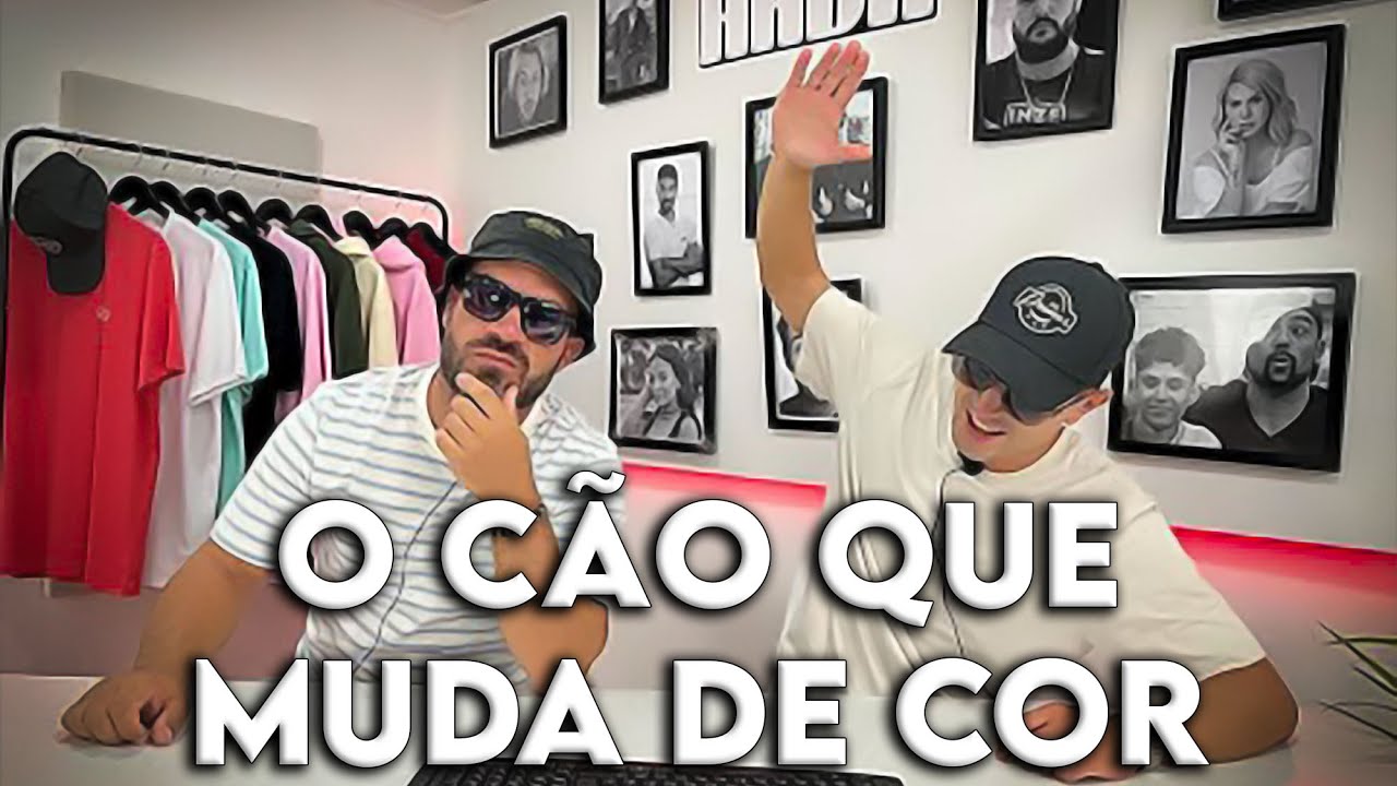 OS PRIMOS - HUGO STRADA TEM UM CÃO QUE MUDA DE COR
