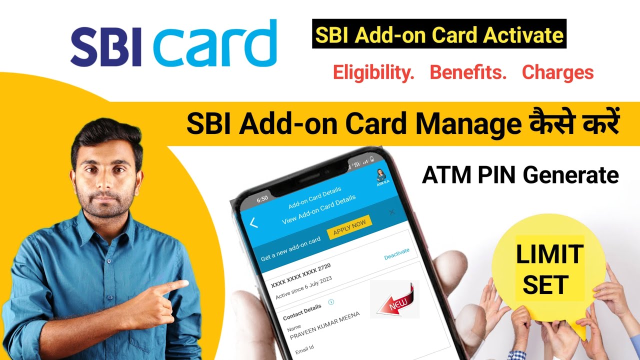How to Manage SBI Add-on Card | Activate SBI Add-on Card | Generate SBI Add-on Card ATM PIN