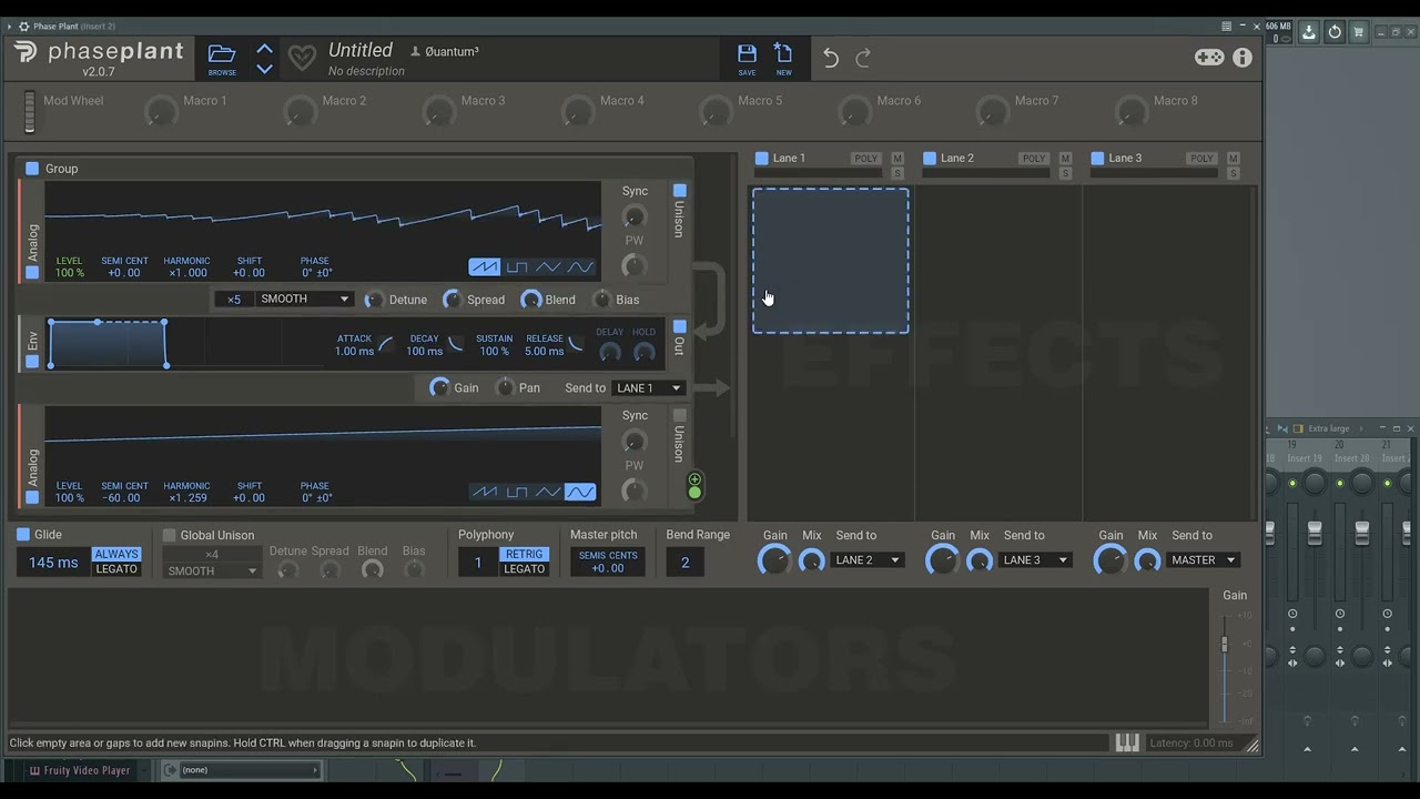 Fast Method for Reese Sound using Phase Plant