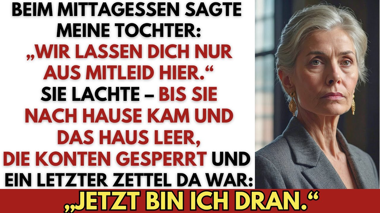 MEINE TOCHTER SAGTE BEIM MITTAGESSEN: „DU BIST NUR AUS MITLEID HIER – NICHT, WEIL WIR DICH MÖGEN.“