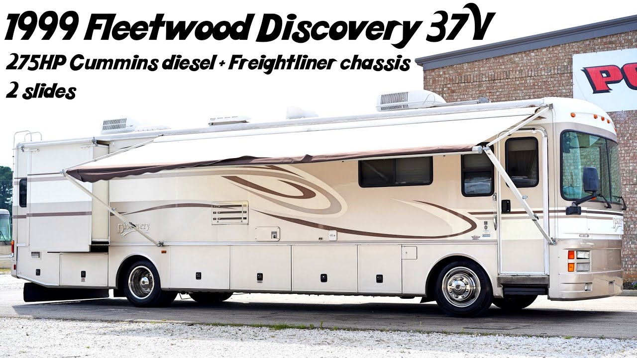 1999 Fleetwood Discovery 37V A Class 275HP Cummins Diesel Pusher from Porter's RV Sales - $44,900