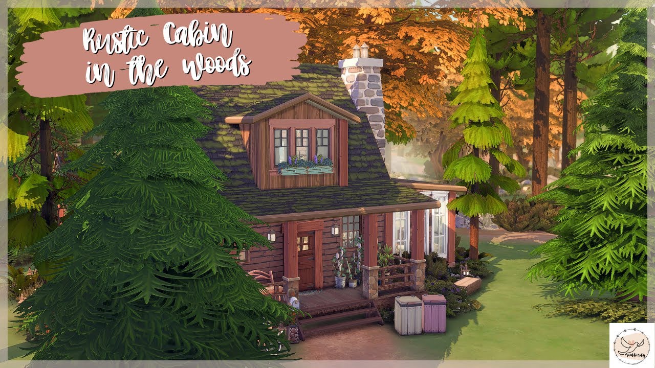 Rustic Cabin In The Woods | The Sims 4 Speed Build | No CC