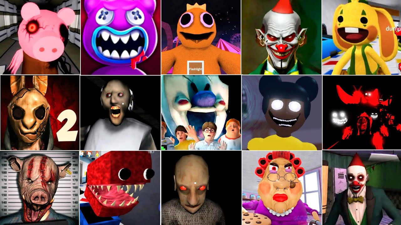 Caught Battle #101 - Granny 4 - Rainbow Friends Chapter 2 - Death Park 3 - Piggy - Ice Scream United