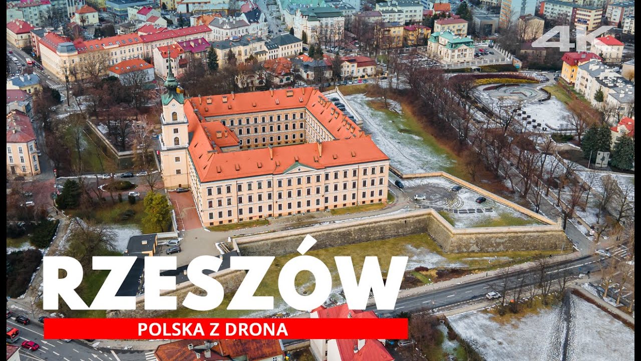 Rzeszów z drona, stare miasto | Polska z lotu ptaka