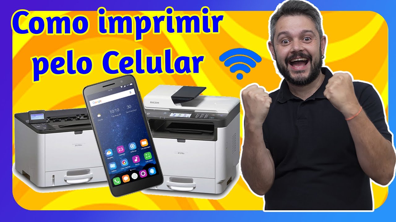 Como Imprimir pelo Celular - Ricoh SP 3710 - NFC