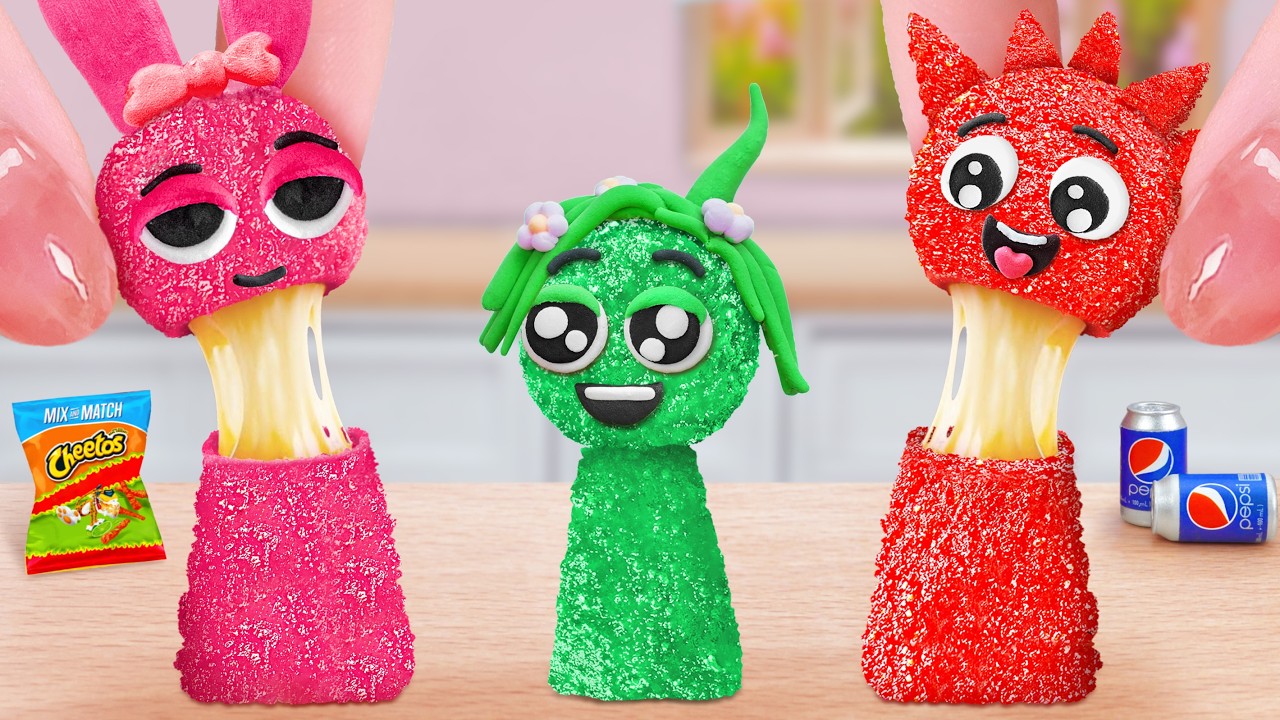 Fast Food Recipes 😍 How To Fried Mac and Cheese Pull Sprunki Cute Mini Shape 🥰 Mina Mini Kitchen