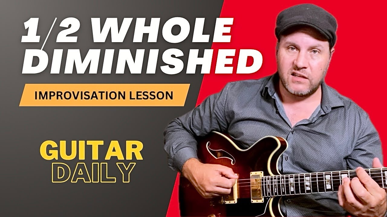 Improvisation Lesson: 1/2 Whole Diminished Scale - It’s Crazy. Guitar Daily ep 70