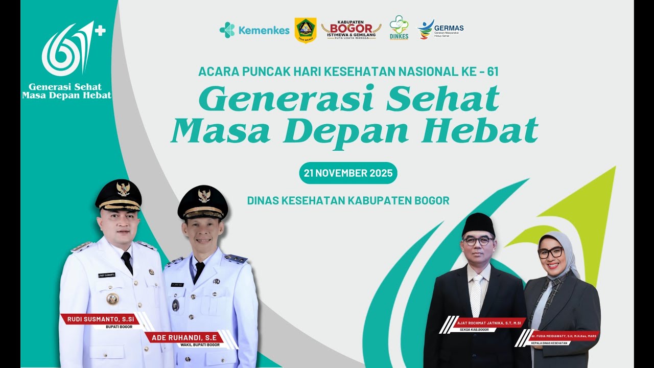 [LIVE] PUNCAK PERINGATAN HARI KESEHATAN NASIONAL KE 61 - DINKES KABUPATEN BOGOR