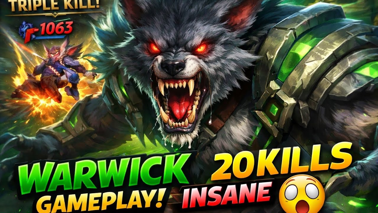 ورويك تشابيون خطير !! Warwick gameplay 