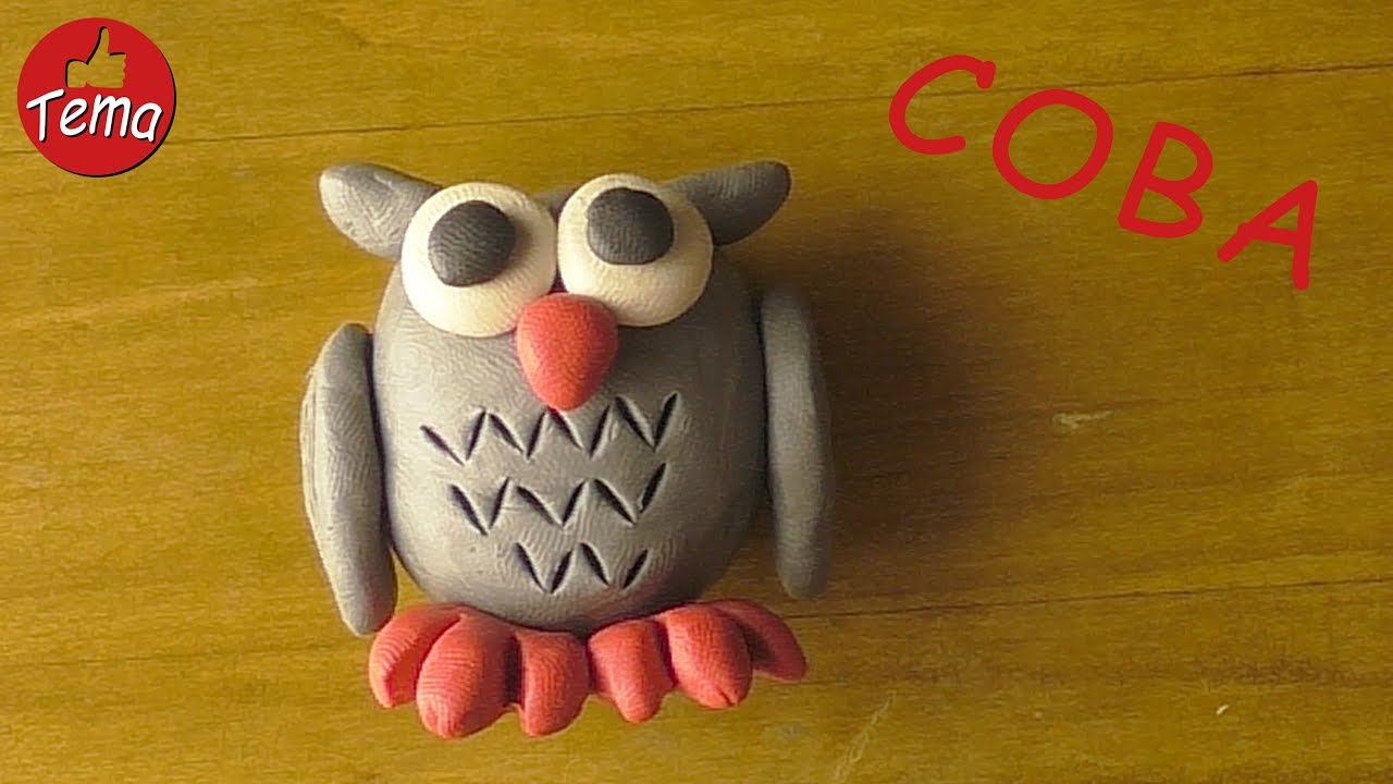 Как слепить сову из пластилина #forkids #какслепить #соваизпластилина
