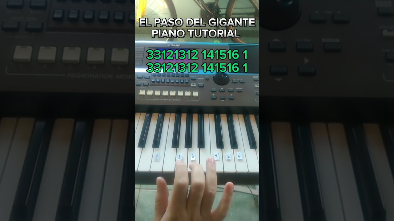 EL PASO DEL GIGANTE - PIANO TUTORIAL 🎹