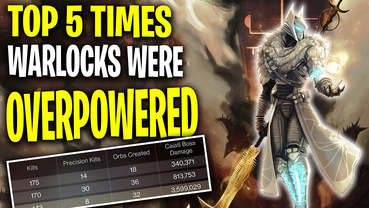 TOP 5 Times Warlocks WERE BROKEN In Destiny 2's History | Flashback to Warlocks Best Moments