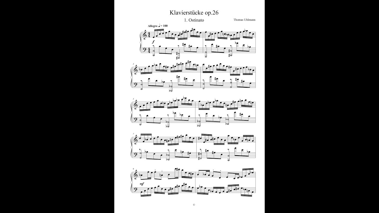 Klavierstück C-Dur op.26 Nr.1 - Thomas Uhlmann