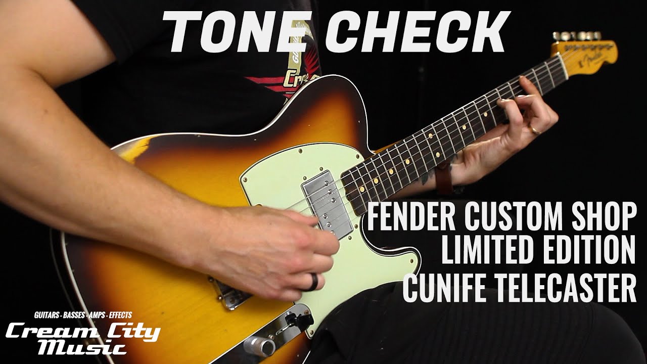 TONE CHECK: Fender Custom Shop Limited Edition CuNife Telecaster Custom Relic Demo | No Talking