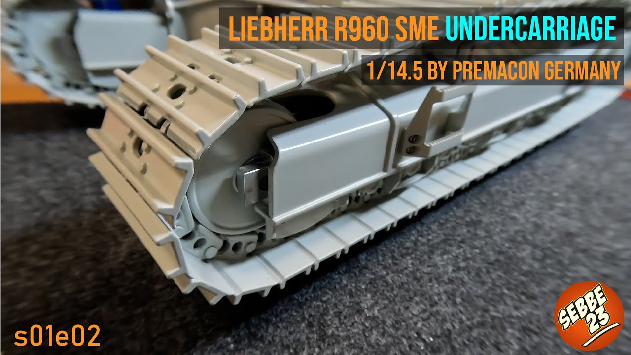 Building the undercarriage - LIEBHERR R960 SME in 1/14.5 by PREMACON s01e02