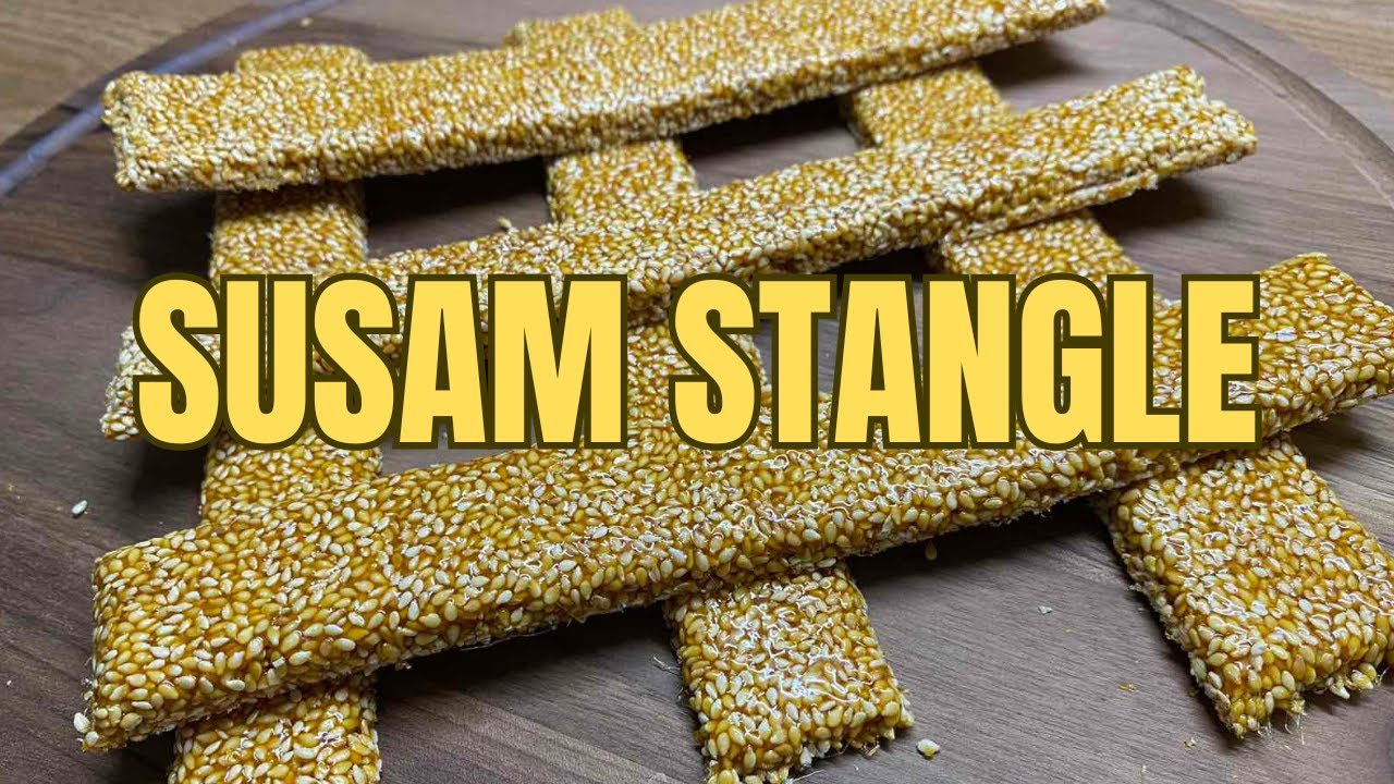 Crunchy Sesame Bar | 3 Ingredients Only | Stanglice od Susama i Karamelizovanog Secera