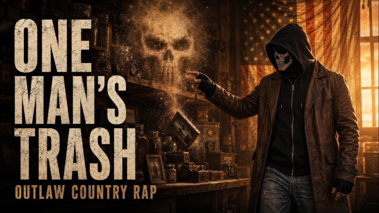 One Man's Trash 💯 Outlaw Country Rap 💯 [Official Lyric Video]
