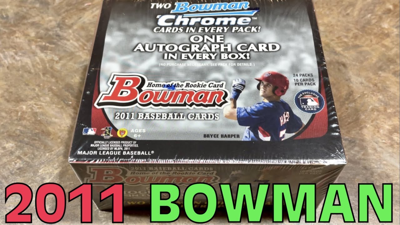 THE 10th DAY OF TROUTMAS!  2011 BOWMAN BASEBALL CARD BOX OPENING!