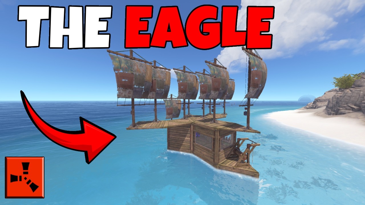 THE EAGLE | FASTEST Solo/Duo BOAT BASE in Rust!