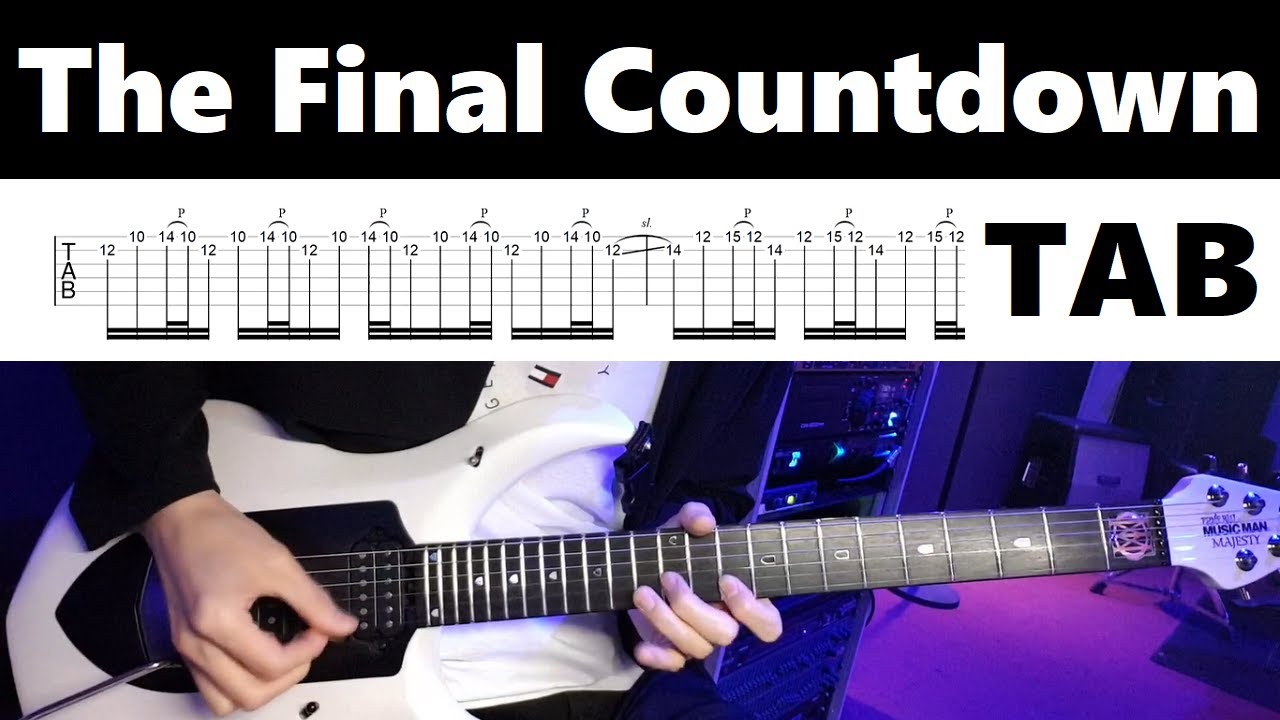 Europe - The Final Countdown / guitar cover tab tutorial