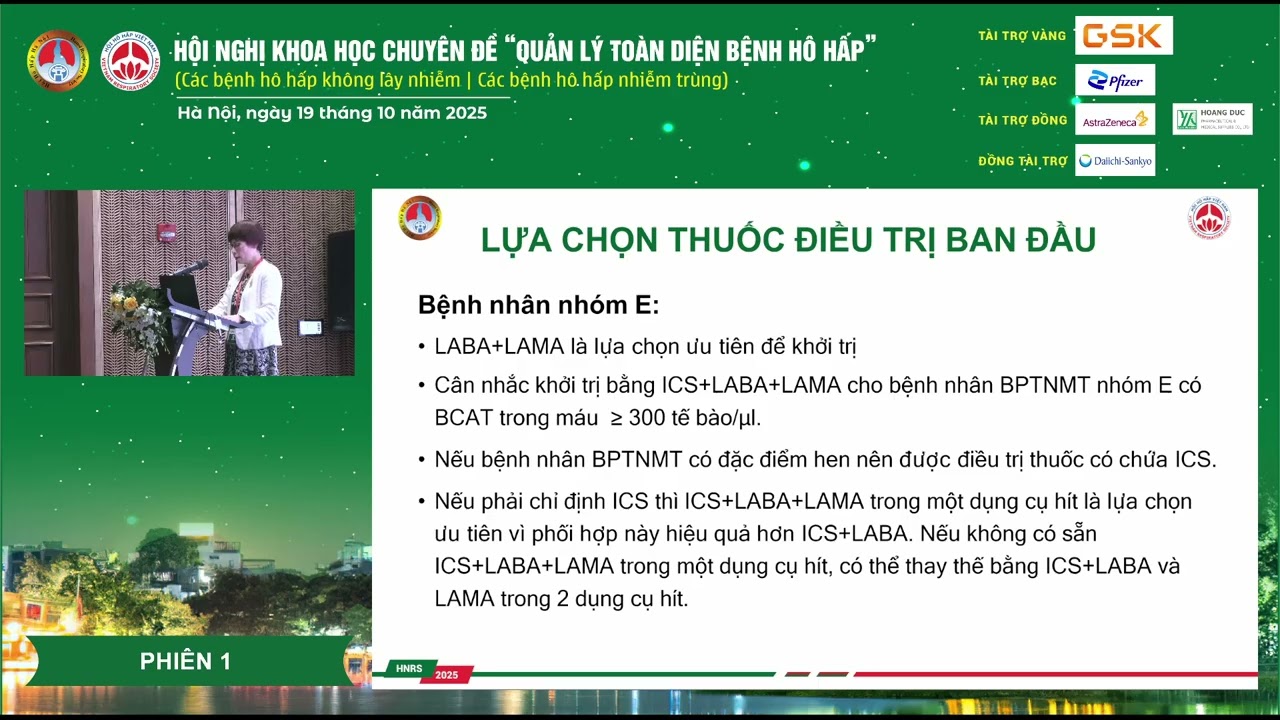 Cập nhật hướng dẫn chẩn đoán và điều trị Bệnh phổi tắc nghẽn mạn tính của Hội hô hấp Việt Nam 2025