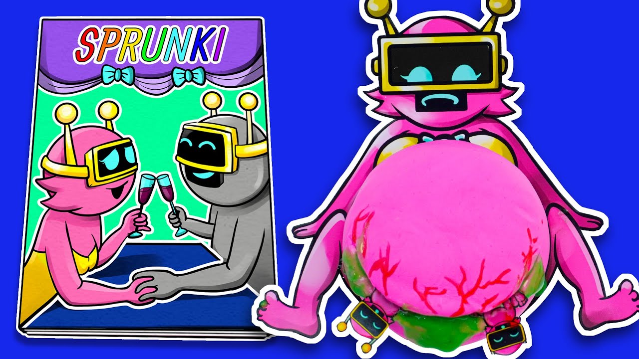 Делаем игровую книгу INCREDIBOX SPRUNKI 📚 (➕ Розовый бот, беременный, мягкий) Звуковая лента свои...