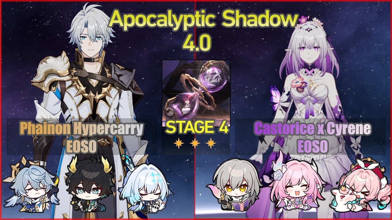 Phainon Hypercarry E0S0 & Castorice x Cyrene E0S0 - Apocalyptic Shadow 4.0| Honkai Star Rail F2P