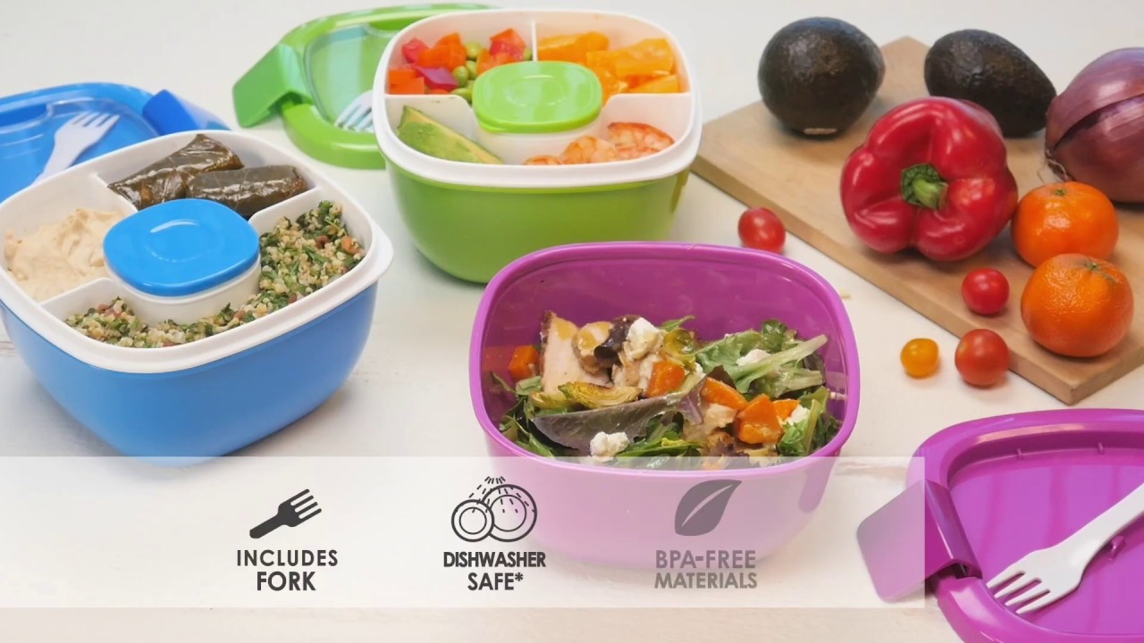 Bentgo® Salad Container - A Stackable Bento-Inspired Salad Container