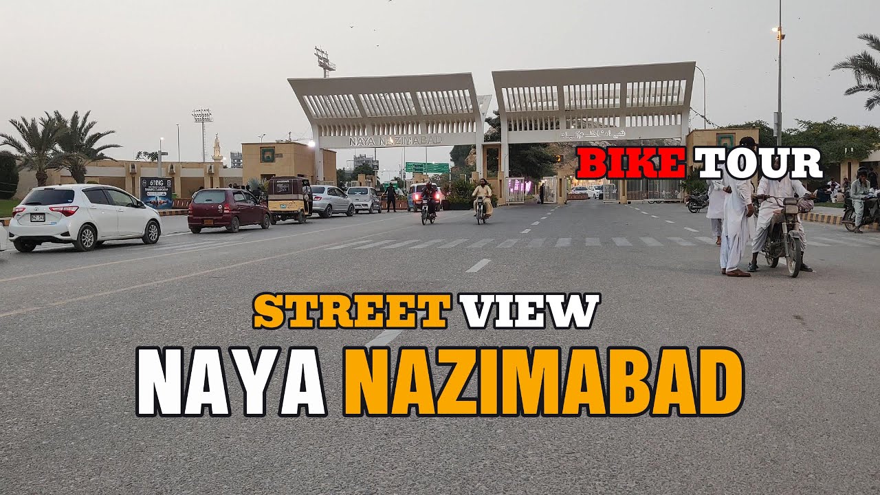 🇵🇰 Naya Nazimabad Karachi Street View | PK Bike Tour 🚴‍♂️✨ | Explore Karachi Streets 4K/2024