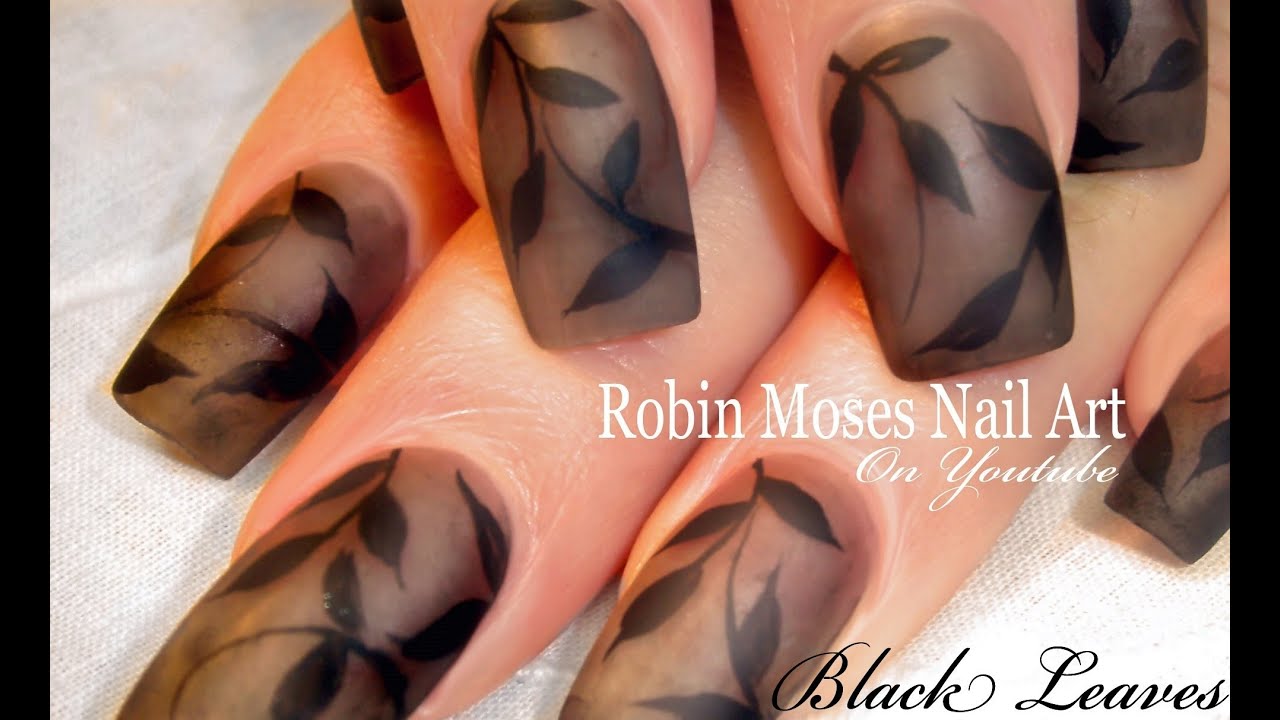 Nail Art | DIY Matte Black Polish Nails Design Tutorial