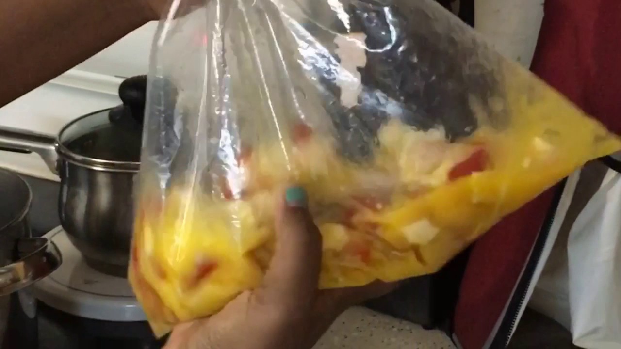 Omelette in a bag