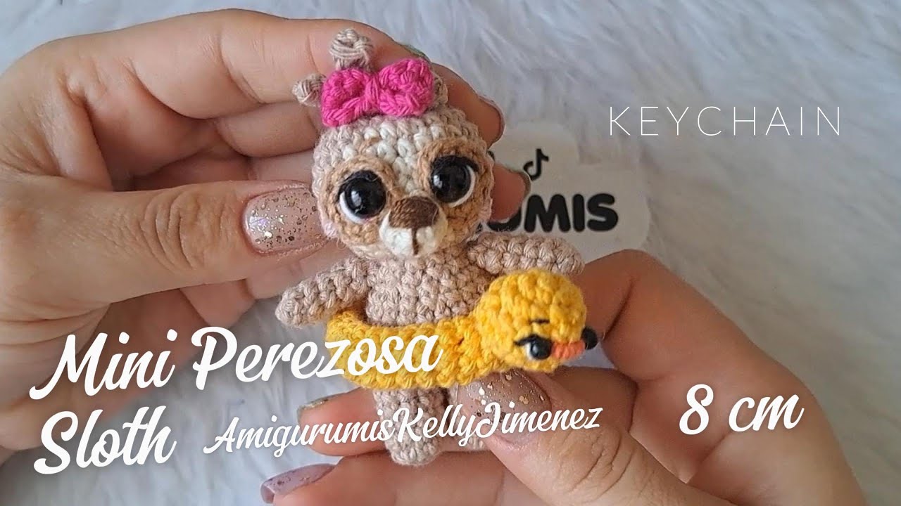 Tutorial de oso Perezoso tejido a crochet (English subtitles)
