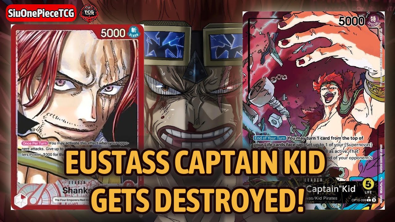 EUSTASS CAPTAIN KID GETS DESTROYED! - OP12 🔴 Shanks VS. 🟡 Kid 🎮 GAMEPLAY